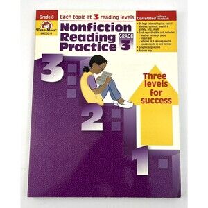 Nonfiction Reading Practice, Grade 3 - Great for Homeschoolers -  NEW